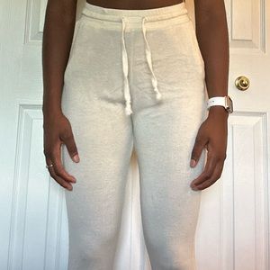 Cream joggers